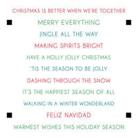 LDRS Creative - Clear Photopolymer Stamps - Christmas Sentiment Stack