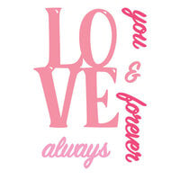 LDRS Creative - Clear Photopolymer Stamps - Big Word - Love