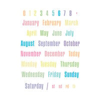 LDRS Creative - Clear Photopolymer Stamps - Jordan Alphas - Months-Days Of The Year