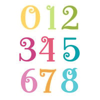 LDRS Creative - Clear Photopolymer Stamps - Kringle Numbers Jumbo