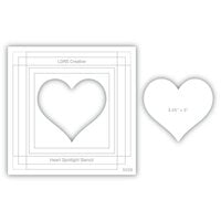 LDRS Creative - 6 x 6 Stencils - Heart Spotlight