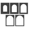 LDRS Creative - Stencils - Arches Spotlight - 5 Pack