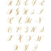 LDRS Creative - With Affection Collection - Impress-ion Press and Foil Plates - Elegant Monogram Alpha - 1 inch