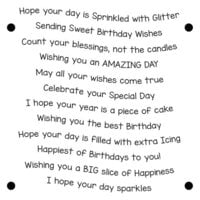 LDRS Creative - Clear Photopolymer Stamps - Sweet Birthday Wishes Stack