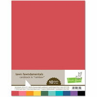 Lawn Fawn - 8.5 x 11 Cardstock - Rainbow - 10 Pack