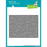 Lawn Fawn - Lawn Cuts - Dies - Stitched Cloud Backdrop - Landscape