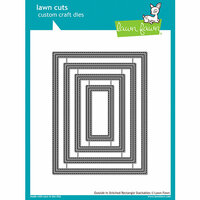 Lawn Fawn - Lawn Cuts - Dies - Outside In Stitched Rectangle Stackables