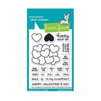 Lawn Fawn - Clear Photopolymer Stamps - How You Bean Conversation Heart Add-On