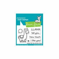 Lawn Fawn - Clear Photopolymer Stamps - Llama Tell You
