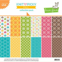 Lawn Fawn - Knit Picky Collection - Fall - 12 x 12 Collection Pack
