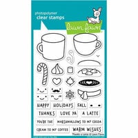 Lawn Fawn - Clear Photopolymer Stamps - Thanks A Latte