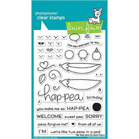 Lawn Fawn - Clear Photopolymer Stamps - Be Hap-pea