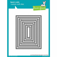 Lawn Fawn - Lawn Cuts - Dies - Just Stitching Double Rectangles