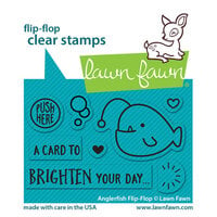 Lawn Fawn - Clear Photopolymer Stamps - Flip-Flop - Anglerfish