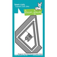 Lawn Fawn - Lawn Cuts - Dies - Diagonal Gift Card Pocket