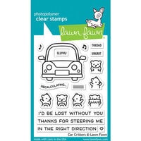 Lawn Fawn - Clear Photopolymer Stamps - Car Critters