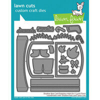 Lawn Fawn - Lawn Cuts - Dies - Shadow Box Card - Fireplace Add-On