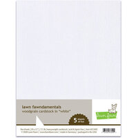 Lawn Fawn - 8.5 x 11 - Woodgrain Cardstock - White