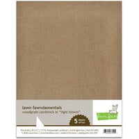 Lawn Fawn - 8.5 x 11 - Woodgrain Cardstock - Light Brown