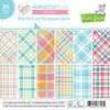 Lawn Fawn - Perfectly Plaid Remix - 6 x 6 Petite Paper Pack