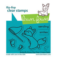 Lawn Fawn - Clear Photopolymer Stamps - Butterfly Kisses Flip-Flop