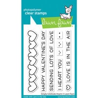 Lawn Fawn - Clear Photopolymer Stamps - Simply Celebrate Hearts