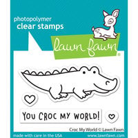 Lawn Fawn - Clear Photopolymer Stamps - Croc My World
