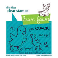 Lawn Fawn - Clear Photopolymer Stamps - Rub-A-Dub-Dub Flip-Flop