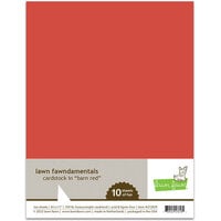 Lawn Fawn - 8.5 x 11 Cardstock - Barn Red - 10 Pack