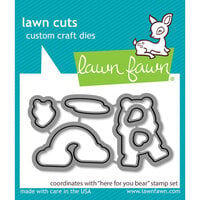 Lawn Fawn - Lawn Cuts - Dies - Here for You Bear