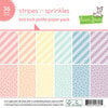 Lawn Fawn - Stripes 'n Sprinkles Collection - 6 x 6 Petite Paper Pack