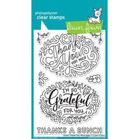 Lawn Fawn - Clear Photopolymer Stamps - Giant Thank You Messages