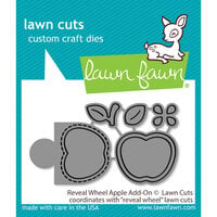 Lawn Fawn - Lawn Cuts - Dies - Reveal Wheel Apple Add-On