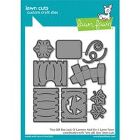 Lawn Fawn - Halloween - Lawn Cuts - Dies - Tiny Gift Box Jack-O'-Lantern Add-On