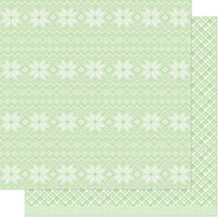 Lawn Fawn - Knit Picky Winter Collection - Christmas - 12 x 12 Double Sided Paper - Itchy Sweater