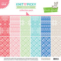 Lawn Fawn - Knit Picky Winter Collection - Christmas - 12 x 12 Collection Pack