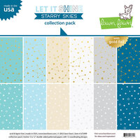 Lawn Fawn - Let It Shine Starry Skies Collection - 12 x 12 Collection Pack