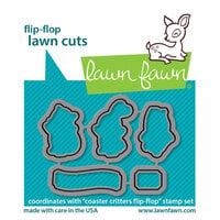 Lawn Fawn - Lawn Cuts - Dies - Flip-Flop - Coaster Critters