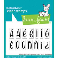 Lawn Fawn - Clear Photopolymer Stamps - Henry Jr.'s ABCs Spanish Add-On