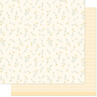 Lawn Fawn - What's Sewing On Collection - 12 x 12 Double Sided Paper - Lazy Daisy Stitch