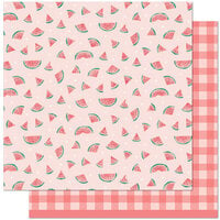 Lawn Fawn - Fruit Salad Collection - 12 x 12 Double Sided Paper - One in a Melon