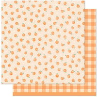 Lawn Fawn - Fruit Salad Collection - 12 x 12 Double Sided Paper - Orange You Glad
