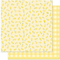 Lawn Fawn - Fruit Salad Collection - 12 x 12 Double Sided Paper - Squeeze the Day