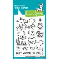 Lawn Fawn - Clear Photopolymer Stamps - Yappy Birthday Add-On