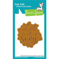 Lawn Fawn - Hot Foil Plates - Let It Snow