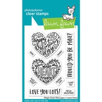Lawn Fawn - Clear Photopolymer Stamps - Magic Heart Messages