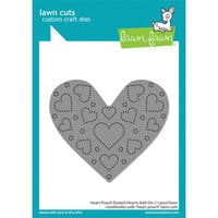 Lawn Fawn - Lawn Cuts - Dies - Heart Pouch Dotted Hearts Add-On