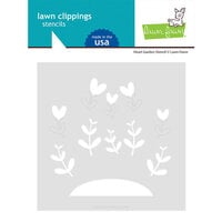 Lawn Fawn - Stencils - Heart Garden