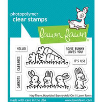 Lawn Fawn - Clear Photopolymer Stamps - Hay There, Hayrides! Bunny - Add-On