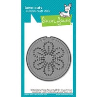 Lawn Fawn - Lawn Cuts - Dies - Embroidery Hoop Flower - Add-On